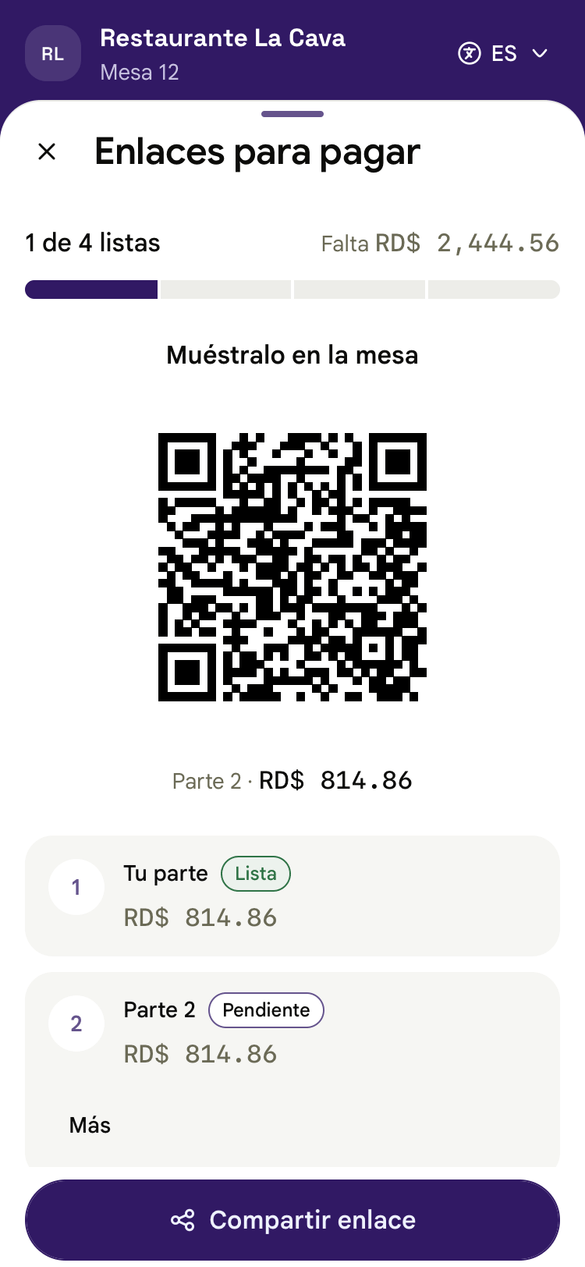 Un link de pago para cada persona